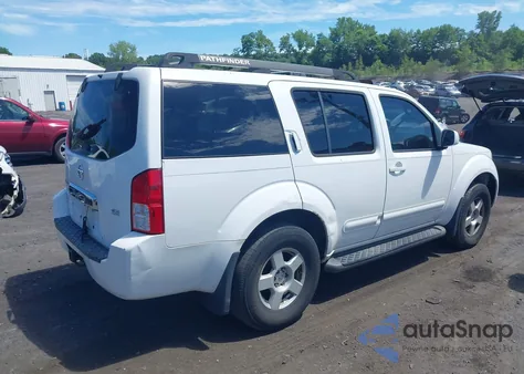 2007 Nissan Pathfinder Se z USA, uszkodzony, nr VIN 5N1AR18W47C620461